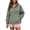 Grey, variant on Leopard Print Hooded Windbreaker for Womens Half Zip Pullover Rain Jacket with Kangaroo Pocket Long Sleeve Lightweight Windproof Coat Casual Outdoor Active Outerwear for Hiking Travel 2XL