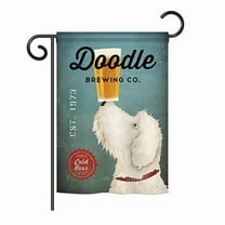 Breeze Decor BD-PT-G-110112-IP-BO-DS02-US 13 x 18.5 in. Doodle Brewing Nature - Everyday Pets Impressions, Decorative Vertical Garden Flag