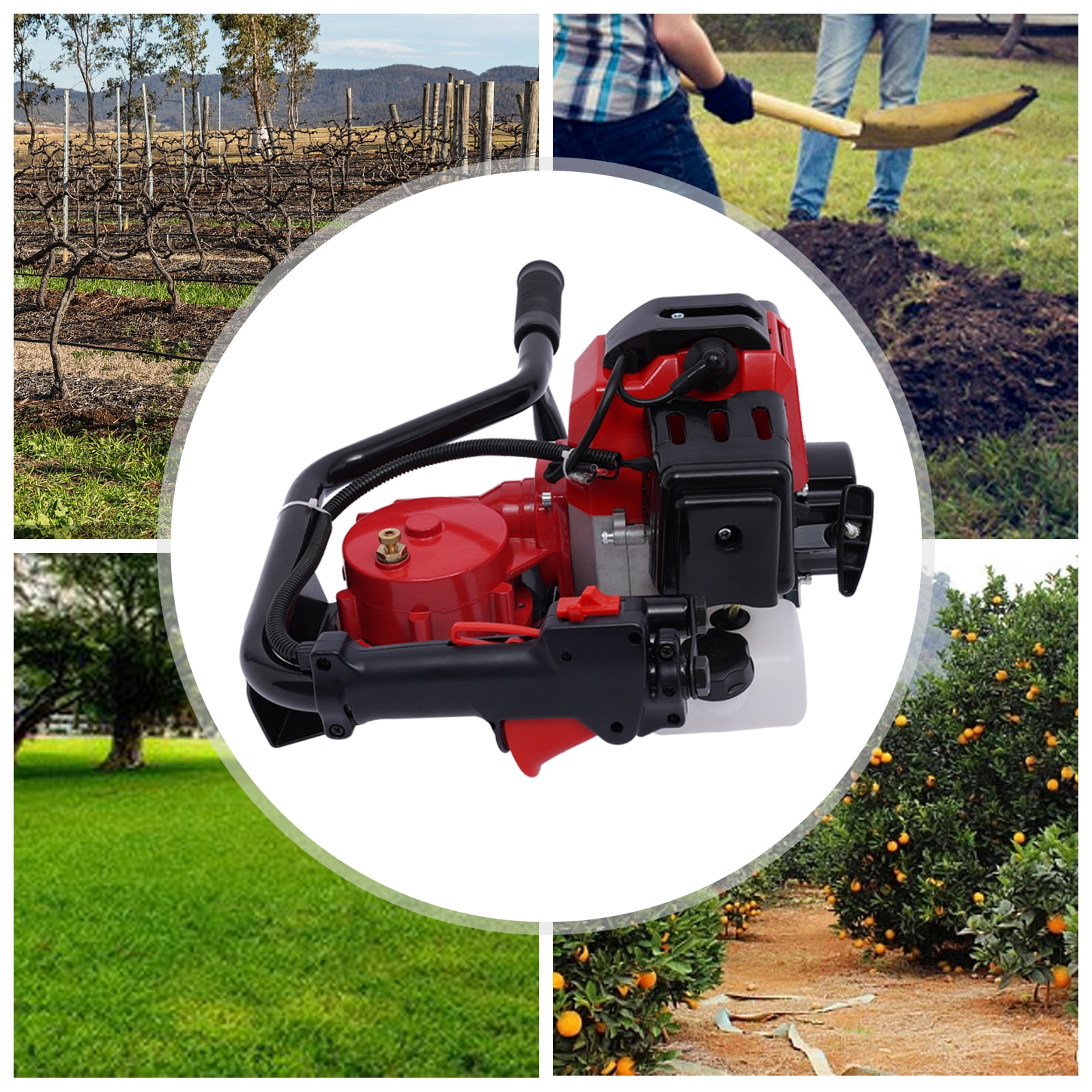 TOOL1SHOoo 2 Stroke Gas Post Hole Digger One Man Auger EPA Machine