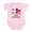 Petal Pink, variant on CafePress - Half Chilean Half American Body Suit - Baby Light Bodysuit, Size Newborn - 24 Months