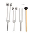 thumbnail image 1 of Tuning Forks Set128Hz 256Hz 512Hz Tuning Forks For Sound Healing Meditation Tool Silver Shenzhuyue, 1 of 9