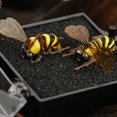 thumbnail image 1 of Ruiboury Ensemble de 2 Appâts en Forme d'Abeille Attraction Appâts Réalistes Réutilisables Pratiques Leurre de Pêche Insecte Calmar Eau Douce, 1 of 8