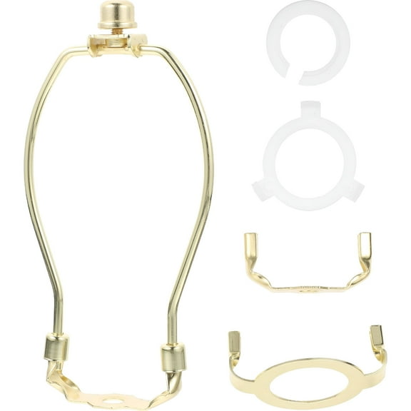 LAMIRO 1 Set Lamp Harp 6" Heavy Duty Lamp Shade Bracket Lampshade Adapter