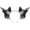 black grey, variant on Slccxzc Plush Devil Bat Ear Shape Headband, Gothic Hair Hoop Headpiece Animal Ear Shape Headband for Halloween Accessory Photo Props