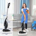 thumbnail image 2 of 1300W Electric Steam Mop Cleaner Steamer Floor Carpet Cleaning Machine BK, 2 of 10
