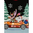 thumbnail image 2 of Jollidays Women's Santa's Reindeer Crew Ugly Christmas Sweater, 2 of 6