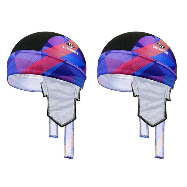 Juego de 2 gorros refrescantes que absorben el sudor, bandas de mano transpirables, envoltura de cabeza pirata para actividades al aire libre Baoblaze Sombreros de ciclismo al aire libre
