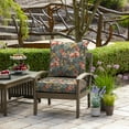 thumbnail image 2 of ARDEN Outdoor Deep Seat Cushion Set (4-Pack), 24 in x 24 in, Weather-Proof, Rain-Proof, Fade Resistant Patio Cushion for Chair, Sofa, and Couch Phoebe Grey Floral, 2 of 9
