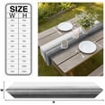 thumbnail image 3 of Black White Ombre Table Runner Linen Burlap Table Runner 60 Inches Long Vintage Minimalism Abstract Stripes Dresser Scarves for Kitchen Island Coffee Dining Party Wedding Holiday Decor 13"x60", 3 of 8