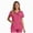 Pink, variant on Cdudpw Scrubs Tops for Women Stretchy Nurse Scrubs Work Uniform Plus Size Nursing Scrubs with Pockets(Light Gray,S)