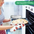 thumbnail image 2 of Yayeee Pot Holders Kitchen Heat Resistant with Pocket 7"x9.8" Cotton Oven Cooking Hot Pads, Santa Hats Pattern, 2 of 7