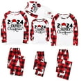 thumbnail image 6 of Zwiiyzr Family Matching Sets Christmas Jammies for Mom Christmas Women Mom Plaid Printed Blouse Tops+Pants Family Matching Pajamas Set 2025 Red, 6 of 7