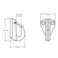 thumbnail image 2 of Marine Grade Stainless Steel Spring Hook Snap Attach Rope Boat Sail Tug Ship Marine (Silver), 2 of 5