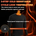 thumbnail image 4 of Htwon Heating Mens Thermal Underwear Winter Full Body USB Electric Heated Fleece Warm, 4 of 13