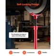 thumbnail image 5 of KFFKFF 1/2 Ton Capacity Underhoist Support Stand, Adjustable Height 54.02" to 83.86", Spin Handle with Bearings, Self-Locking Threaded Screw, Ideal for Vehicle Component Support, 5 of 9