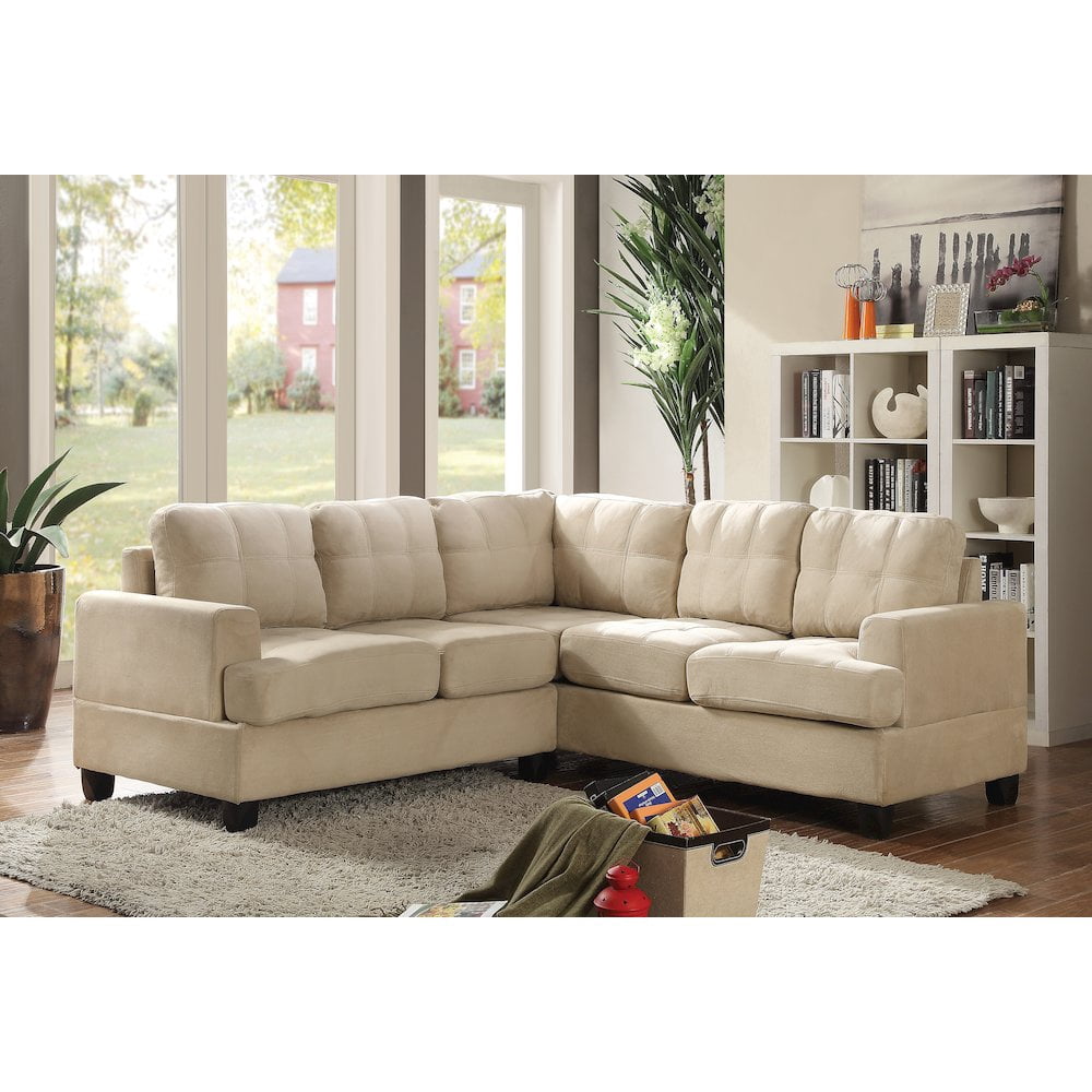 Glory Furniture Sandridge Sectional in Vanilla Color