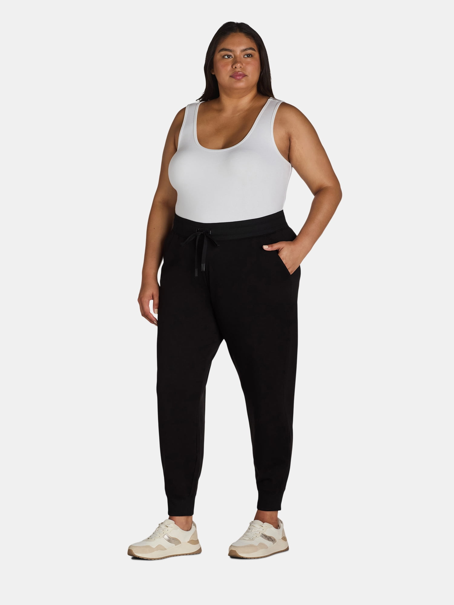 Athletic Works Women s Plus Size Super Soft Jogger Pants 2 Pack and 3 Pack Sizes 1X 4X Walmart