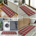 thumbnail image 6 of Red and Green Christmas Plaid Pattern Kitchen Rug Mat,Kitchen Runner Rugs Non Skid Washable,Decorative Kitchen Floor Mats for Kitchen,Sink,Laundry,17"x47.2", 6 of 7