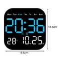 thumbnail image 4 of LED Wall Clock With Remote Control Display Temperature Room Desktop Clock, 4 of 7