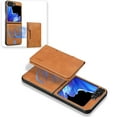 thumbnail image 3 of For Samsung Galaxy Z Flip 7 Wallet Phone Case,2-in-1 Magnetic Detachable Card Holder,Compatible with Mag-Safe,With Card Slots,Kickstand,PU Leather Anti-Drop Shockproof Phone Case,Brown, 3 of 7
