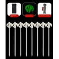 thumbnail image 2 of Vobzolite tent stakes heavy duty Glow In The Dark Tent Stakes Pegs (8.27in+8Pcs）, 2 of 8