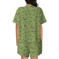 thumbnail image 6 of Fotbe Mallard Duck Print Pajama Set for Women 2 Piece Loungewear Short Sleeve Tops and Shorts Set Soft Sleepwear-X-Large, 6 of 7