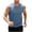 Z1 Blue, variant on Erwazi Men Casual Solid Ice Silk Crew Neck Sleeveless Top Quick Dry Athletic Workout Tank Top