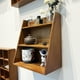 thumbnail image 4 of Muebles de oficina para el hogar Organizador de escritorio Cómoda vintage de madera Estante de café Estante de escritorio Estante sin instalación Estante de escritorio de madera, 4 of 6
