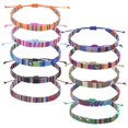 thumbnail image 1 of Here's a refined and engaging product description for your **10pcs Woven Bracelets Set**:\n\n \n\n### 🌿 10pcs Woven Bracelets Set – Adjustable Bohemian, 1 of 5