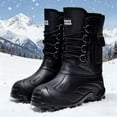 thumbnail image 5 of Men's Boots Winter Boots Insulated Mid Calf Outdoor Boots With Sole For Cold Weather, 5 of 6