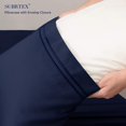 thumbnail image 5 of Subrtex 300 Thread Count Tencle Cotton 2-Pack Pillowcase (King/CK,Navy), 5 of 7