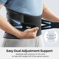 thumbnail image 4 of Fajas lumbares para aliviar el dolor lumbar con 6 soportes, cinturón de soporte lumbar transpirable para hombres y mujeres en el trabajo, cinturón de soporte lumbar antideslizante con 16 orificios., 4 of 5