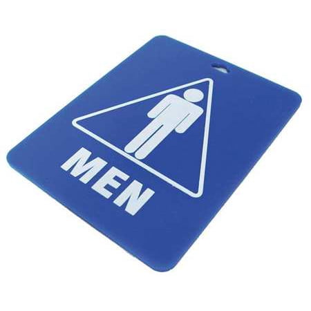 Blue Leather Key Chain - 33J894 Men Restroom Key Tag
