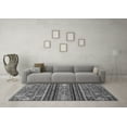 thumbnail image 3 of Ahgly Company Indoor Round Abstract Gray Modern Area Rugs, 8' Round, 3 of 4