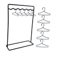 thumbnail image 3 of arctrm Doll Garment Rack Set Dollhouse Decor Metal Miniature Clothing Storage with Girl 12 Hangers, 3 of 9
