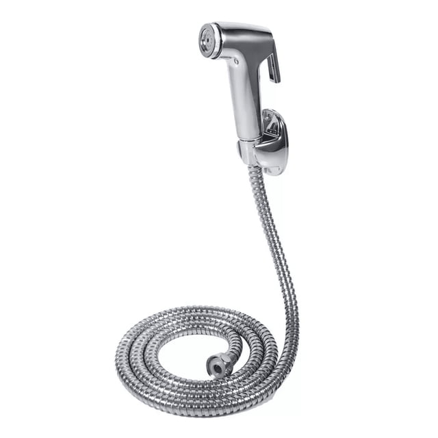 Manguera Con rociador de mano Labg para ducha plata