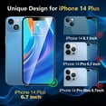 thumbnail image 6 of Entronix Privacy Tempered Glass Screen Protector for Apple iPhone 14 Plus, Camera Lens Protector with Anti-Spy Tempered Glass Film, 3-Pack, 6 of 7