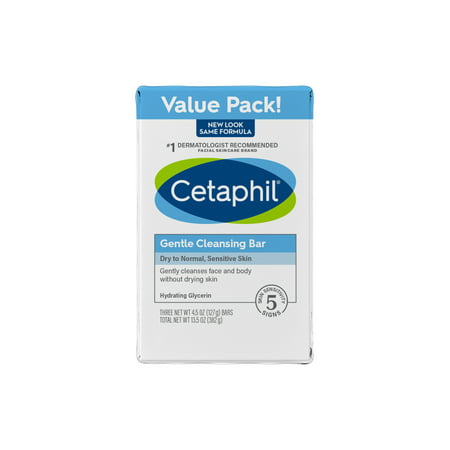 Cetaphil® Gentle Cleansing Bars, 4.5 oz Bars (3 Pack)
