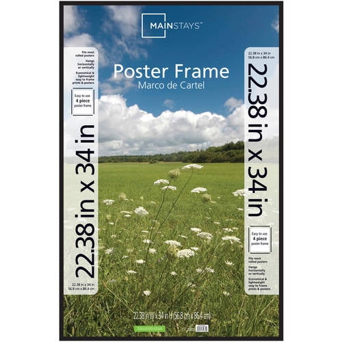 Mainstays 22 38 X 34 Basic Poster And Picture Frame Black Mainstays 22 38 X 34 Basic Poster And