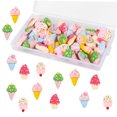 thumbnail image 5 of Worgeous Ice Cream Shaped Thumbtacks for Office Use Assorted Color Resin and Plastic 30pcs, 5 of 8