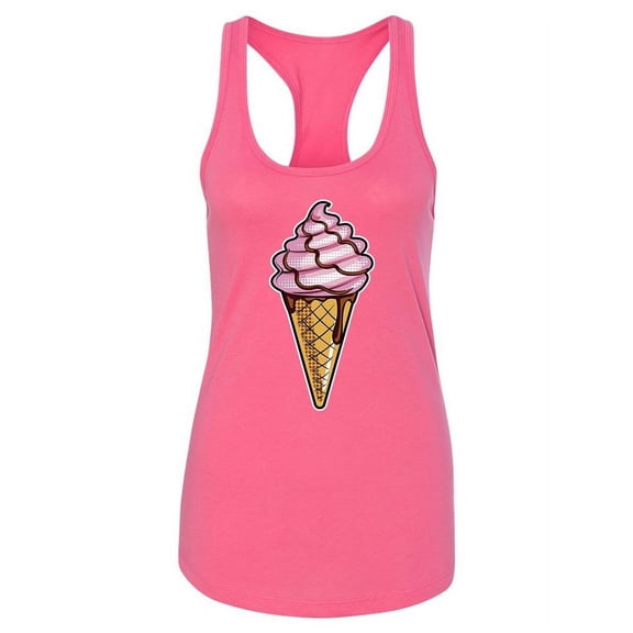 Comic Ice Cream Design Tank Women -Image by Shutterstock, Female x-Large