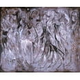 thumbnail image 2 of Wiley, Marta 31x26 Black Ornate Wood Framed with Double Matting Museum Art Print Titled - Masqurade cyan tone, 2 of 4