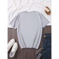 thumbnail image 2 of [Floral Print T-Shirt] Breathable & Comfortable Women's Floral Print Short Sleeve T-Shirt | Casual Style, Round Neck, Regular Length, Perfect for Spring & Summer, Ladies T Shirts, 2 of 5