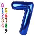 thumbnail image 1 of Globos numéricos Enyeopd, 40 cm, azul marino, para fiesta de cumpleaños, 1 of 6