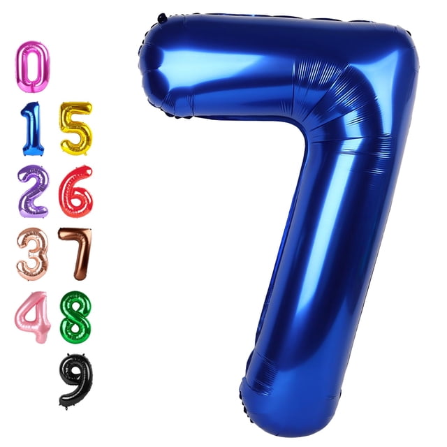 Globos numéricos Enyeopd, 40 cm, azul marino, para fiesta de cumpleaños
