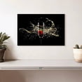 thumbnail image 2 of Elephant Stock Splash Of Champagne Wall Art - Horizontal Canvas Wall Art - Living Room Wall Decor - Food And Drink Canvas - Black And Red Decor - 12" x 8", 2 of 4