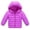 Purple, variant on Curuila Toddler Boys Girls Coats Long Sleeve Solid Hooded Zipper Jacket Lightweight Mid-Length Outwear Hot Pink Size 6-7 Years