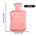 thumbnail image 2 of Agua Caliente De Goma 2.0L Con Cubierta De Bolsillo De Mano Lavable Desmontable De Felpa Calentador De Manos De Invierno Sweethay HA046273-01, 2 of 6