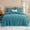 Teal, variant on Aisbo Fleece Queen Comforter Set, Fluffy Bed Set, Teal, Super Soft and Warm Bedding, Luxury Fuzzy Faux Fur Comforter for Winter, with 2 Pillowcases