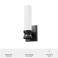 thumbnail image 6 of Hunter - Lenlock 1-light Noble Bronze, Small Sconce Light, Dimmable, Modern Style, for Bedrooms, Dining, Living Rooms - 19903, 6 of 6